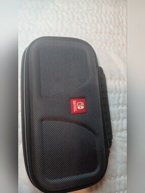 Nintendo Black Textured Carrying Case with Red Logo